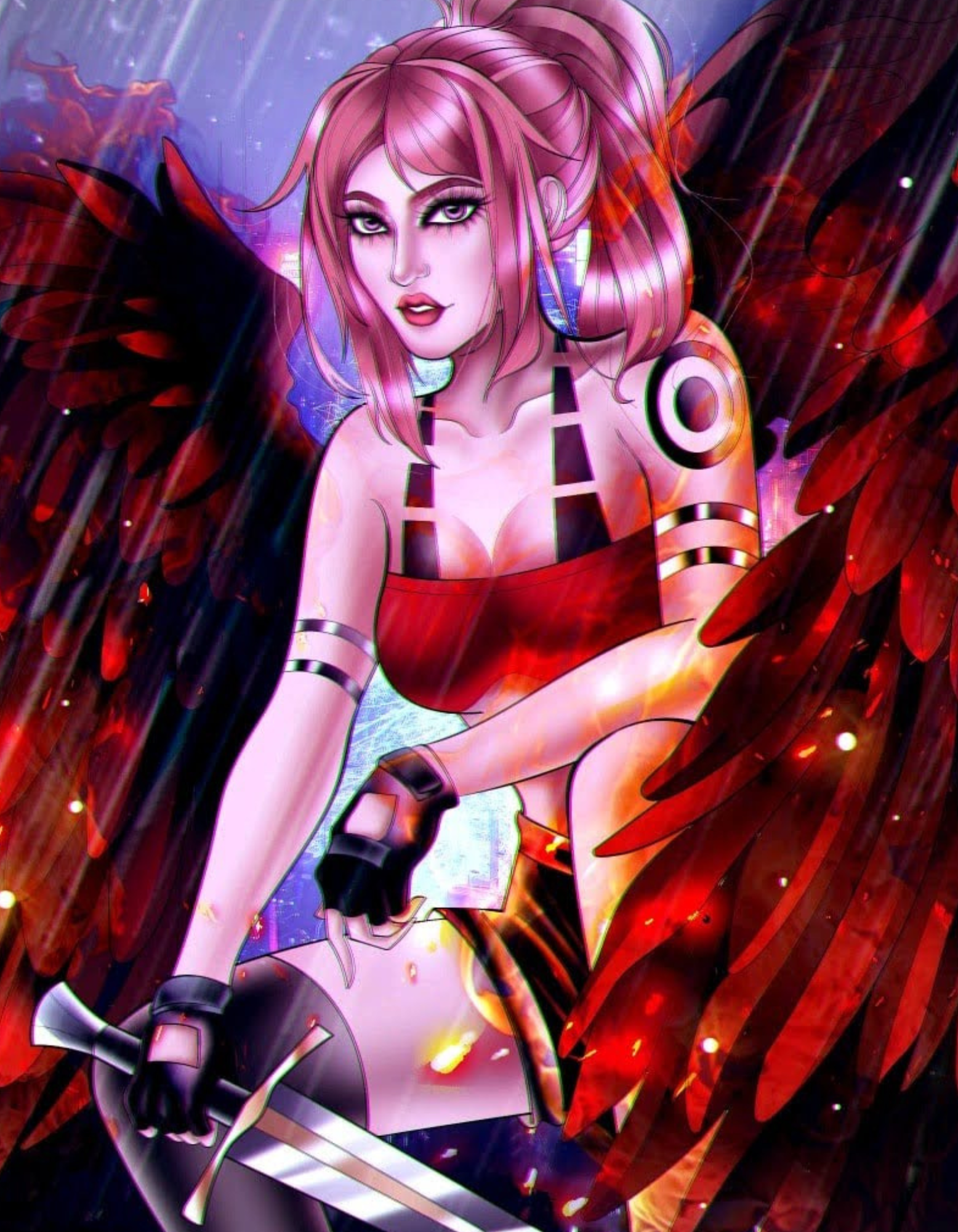 Fallen Angel digital painting